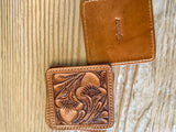 Leather Hand Tooled Coasters