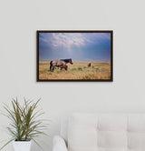 Wyoming Sky Western Horse Wall Art Canvas