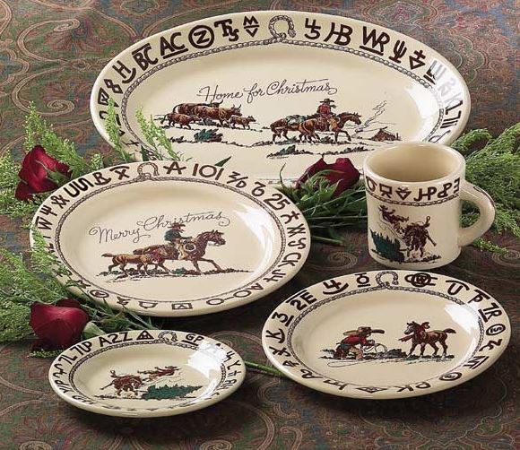 Cowboy Christmas Dinnerware