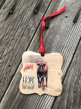 Promise of Hope Western Christmas Ornament