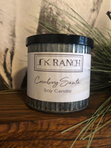 Cowboy Santa Crackling Soy Candle
