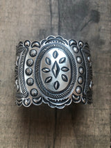 The Ada Hand Stamped Sterling Cuff