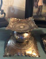 Rosaritta Hand Stamped Silver Candle Holder