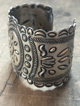 The Ada Hand Stamped Sterling Cuff