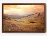 Red Rock Trail Western Cowboy Canvas Wall Art Decor
