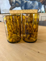 Handblown Tortoise Highball Glasses