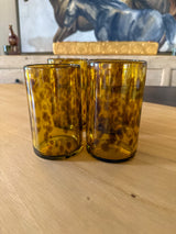 Handblown Tortoise Highball Glasses