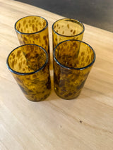 Handblown Tortoise Highball Glasses