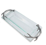 Antler Glass Oblong Tray