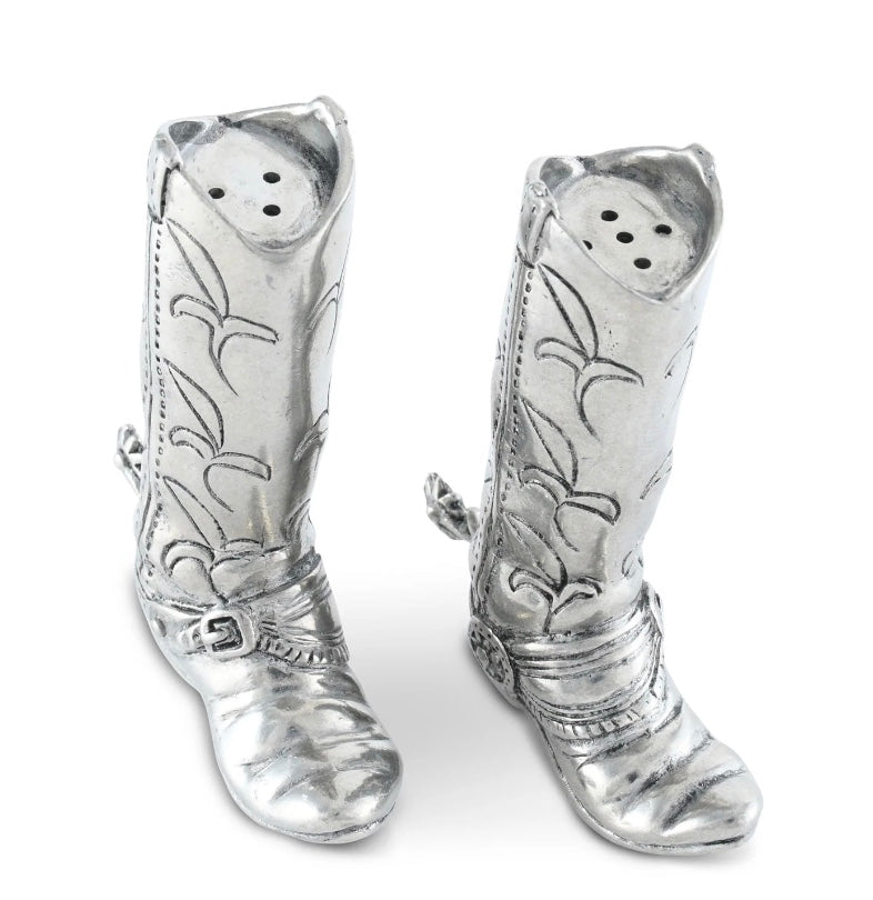 Pewter Cowboy Boot Salt & Pepper Set