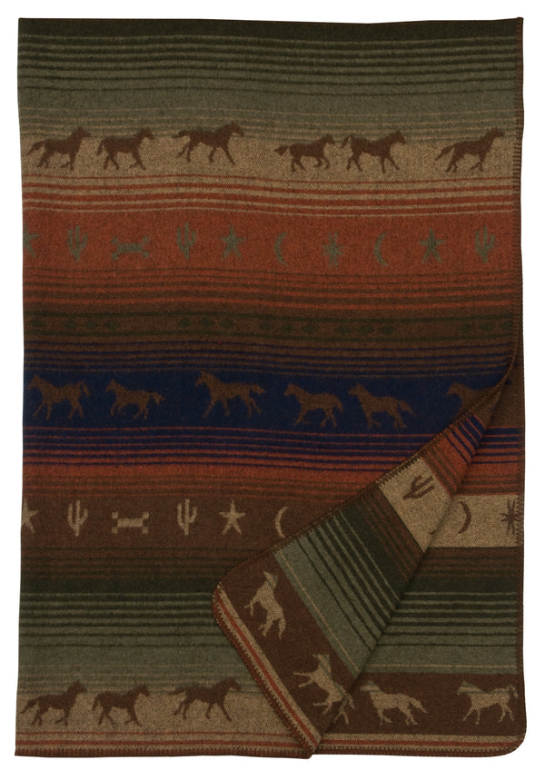 The Mustang Canyon Throw Blanket