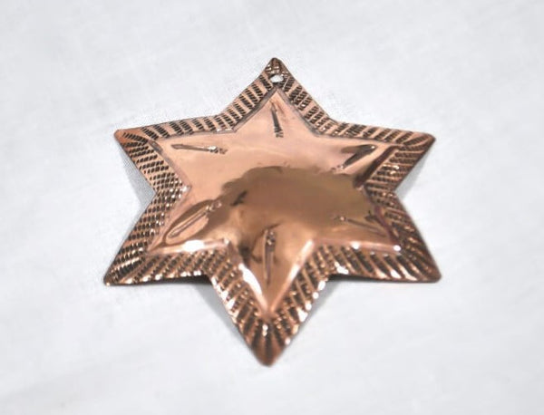 Copper Star Christmas Ornament