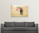 Gifts of Spring Cow Canvas Wall Art