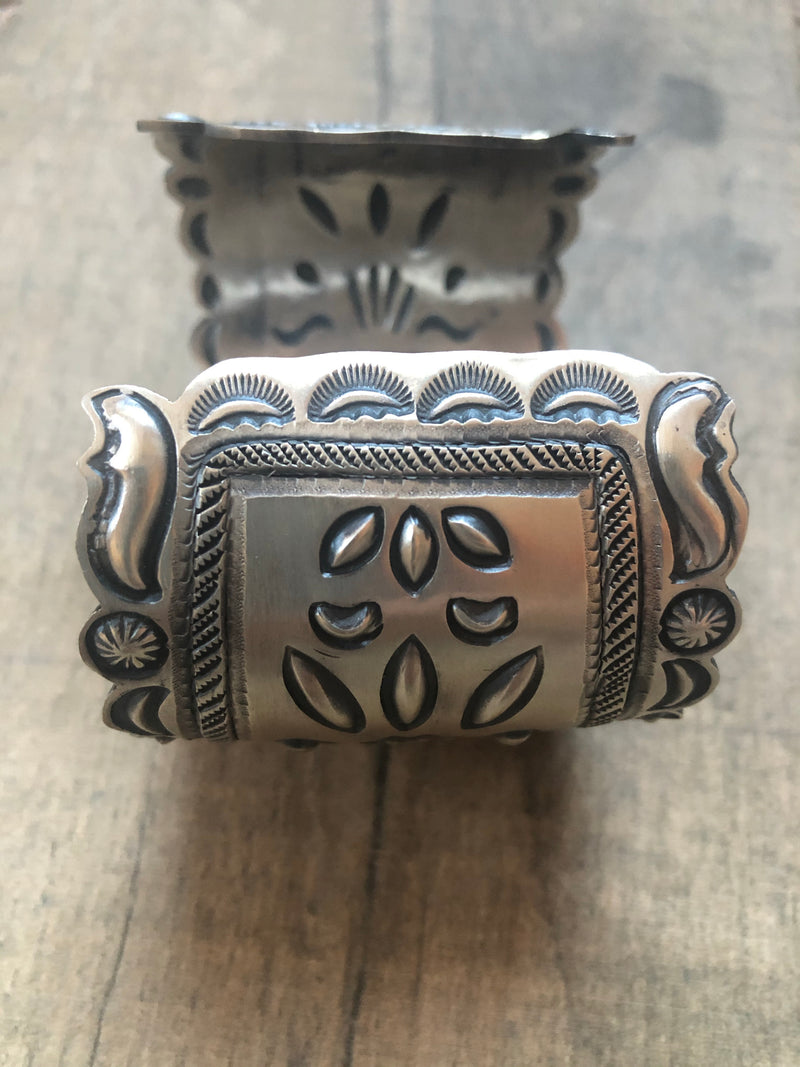 The Ada Hand Stamped Sterling Cuff