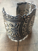 The Ada Hand Stamped Sterling Cuff