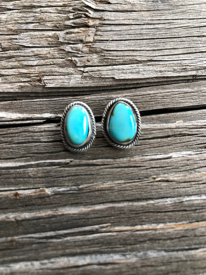 Cayson Turquoise Nugget Earrings