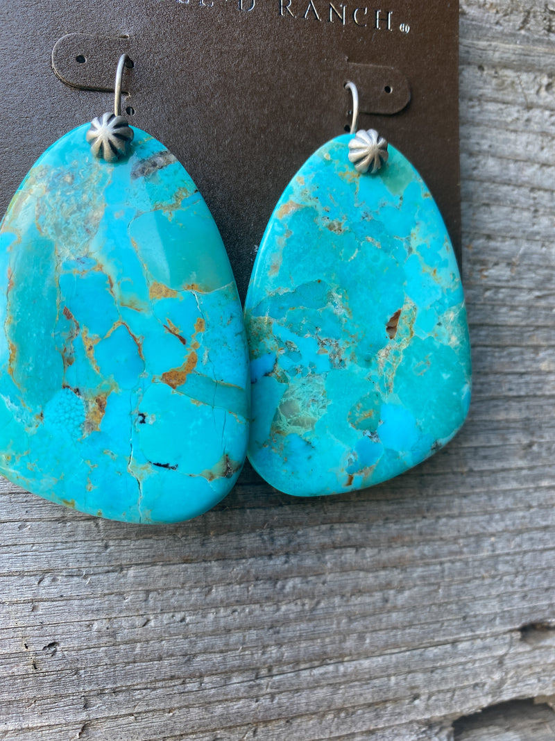 The Canyon Turquoise Slab Earrings
