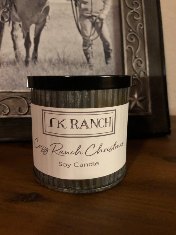 Cozy Ranch Christmas Crackling Soy Candle