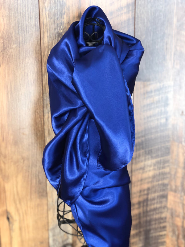 Lush Royal Blue Wild Rag Scarf