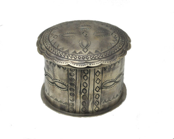 Silver Stamped Jewelry Box