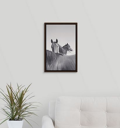 Trio Caballos Framed Horse Canvas